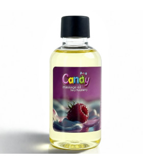 Масажна олія Candy Massage Oil Sexy Raspberry з ароматом малини, 50 мл - No Taboo