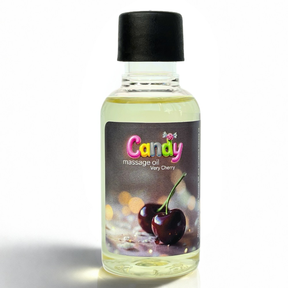 Массажное масло Candy Massage Oil с ароматом вишни, 50 мл, фото №0 — секс шоп Украина, NO TABOO