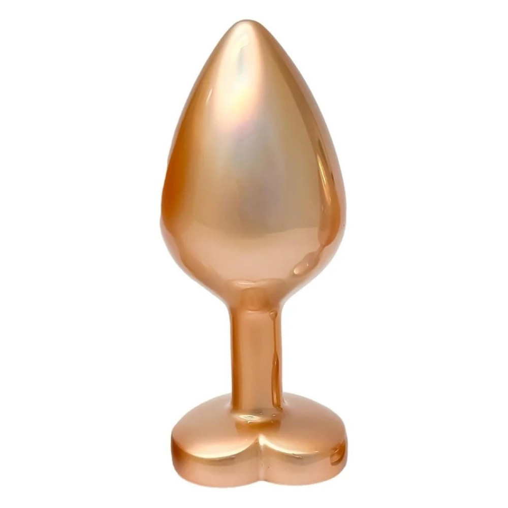 Анальная пробка Dreamtoys Gleaming Love Pearl S, золотая, 7.1 х 2.7 см фото №3 — секс игрушки: Украина, NO TABOO