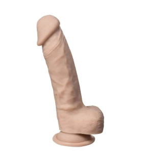 Фаллоимитатор термореактивный Silexd Real Skin жидкий силикон, беж, 17.8 х 3.8 см - No Taboo