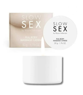 Массажная свеча Bijoux Indiscrets Slow Sex, 50 мл, с ароматом - No Taboo