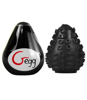 Мастурбатор нереалістичний Gvibe Gegg, чорний, 6.5 х 5 см - No Taboo