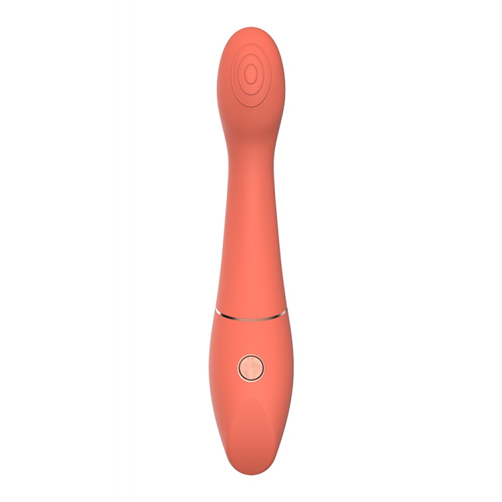 Вибратор для точки G Dream Toys силиконовый, оранжевый, 22 х 4.2 см фото №3 — секс игрушки: Украина, NO TABOO