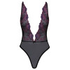 Боди сексуальный Kissable Body Embroidery, S/M, черный, фото №3 — секс шоп Украина, NO TABOO