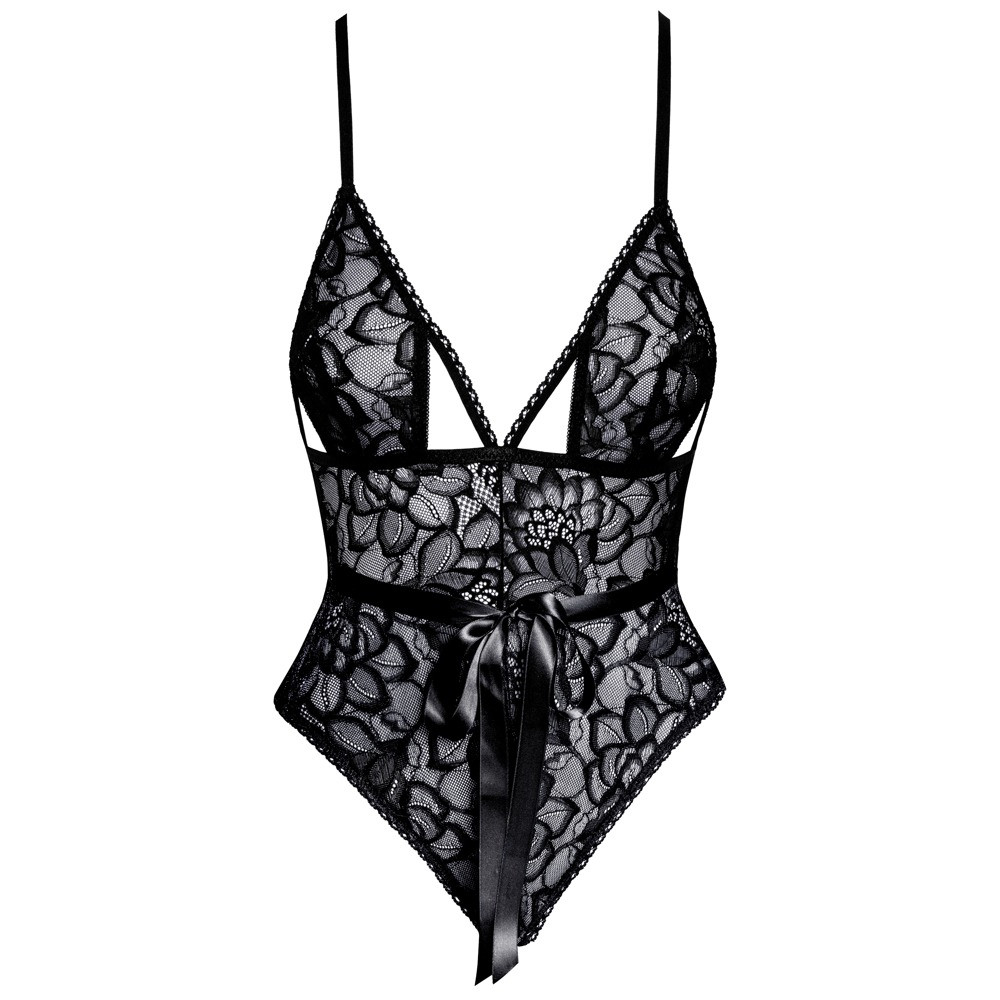 Боди сексуальный ажурный Kissable Body Lace, S/M, черный, фото №3 — секс шоп Украина, NO TABOO