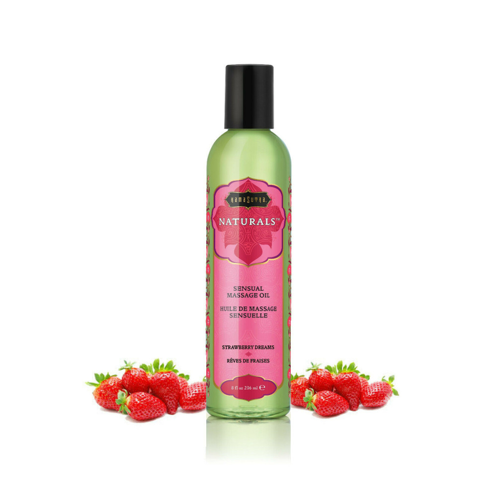 Массажное масло Kama Sutra Naturals Strawberry Dreams 236ml, фото №0 — секс шоп Украина, NO TABOO