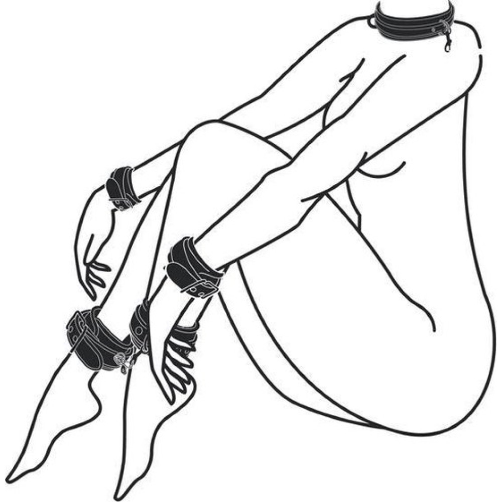 Набор БДСМ Fetish, 80 см, эко кожа, фото №6 — секс шоп Украина, NO TABOO