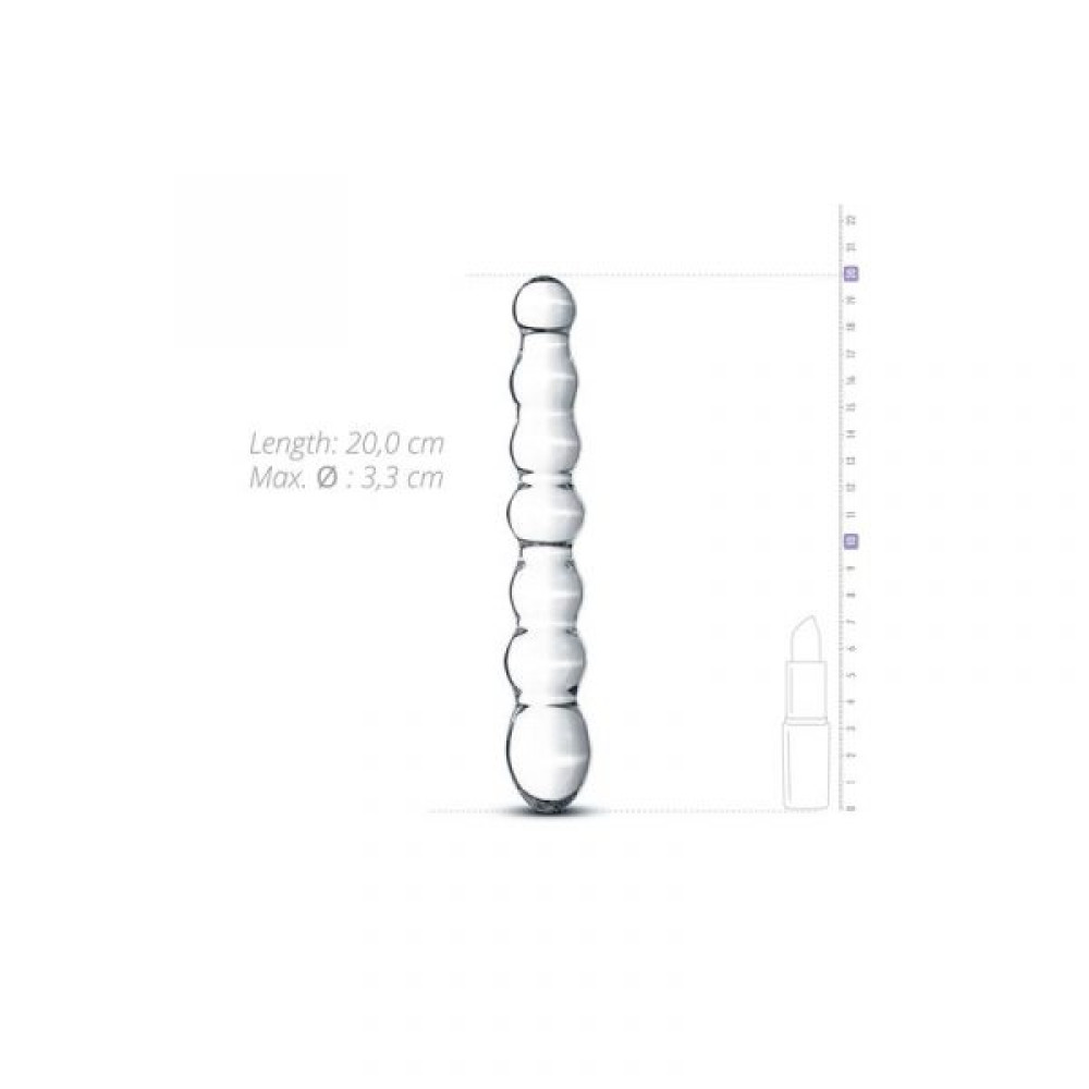 Фаллоимитатор стеклянный, 20см х 3.3см, Glass Dildo фото №2 — секс игрушки: Украина, NO TABOO