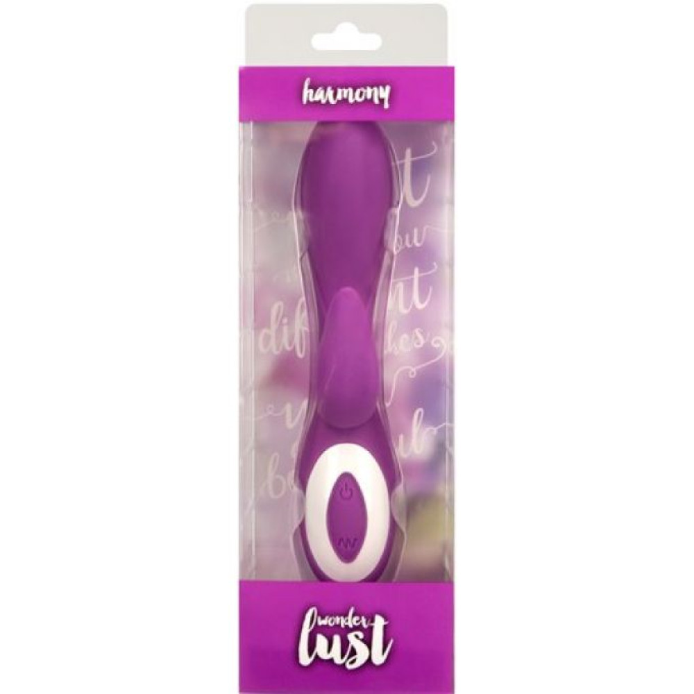 Вибратор-кролик Wonder Lust, фиолетовый, 19 см х 2,5 см фото №5 — секс игрушки: Украина, NO TABOO