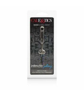  Зажимы для половых губ с бусинами Beaded Clitoral Jewelry, серебристый - No Taboo