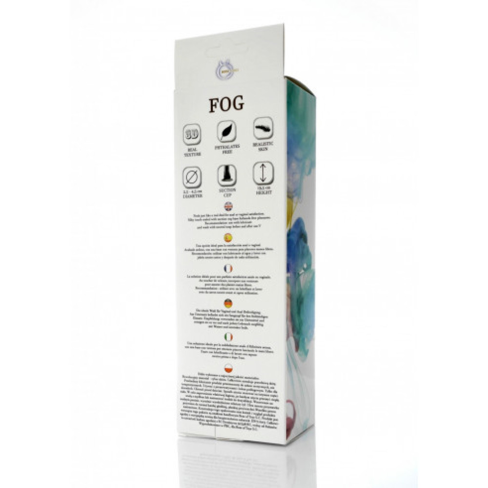 Фаллоимитатор FOG-dildo на присоске из киберкожи, 19.5x4,5 см фото №2 — секс игрушки: Украина, NO TABOO