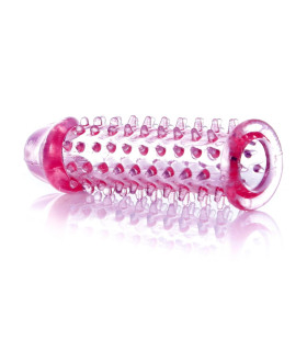 Рельефная насадка на пенис Penis Sleeve , 11,8 см, розовый - No Taboo