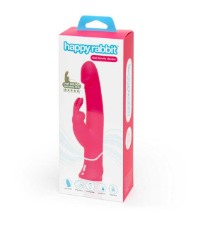 Вибратор-кролик Happy Rabbit реалистичный, розовый, 24 х 4 см - No Taboo