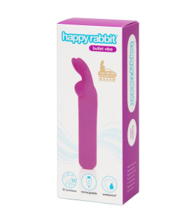 Вибропуля Happy Rabbit, фиолетовая, 11 см - No Taboo