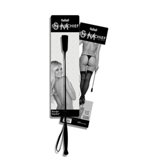Стек на довгій ручці Sex & Mischief із петелькою, чорний, 65 см - No Taboo