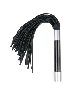 Флоггер Easytoys, из искусственной кожи, черный, 38 см - No Taboo
