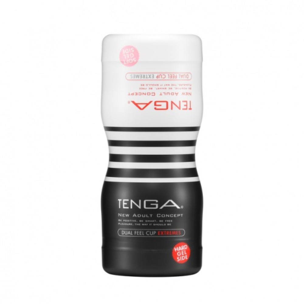 Мастурбатор нереалистичный с двумя отверстиями Tenga Dual Sensation, рельефный, 15.5 х 6.7 см фото №0 — секс игрушки: Украина, NO TABOO