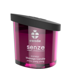 Масажна свічка Swede Senze, з ароматом жасмину та іланг-ілангу, 50 мл - No Taboo