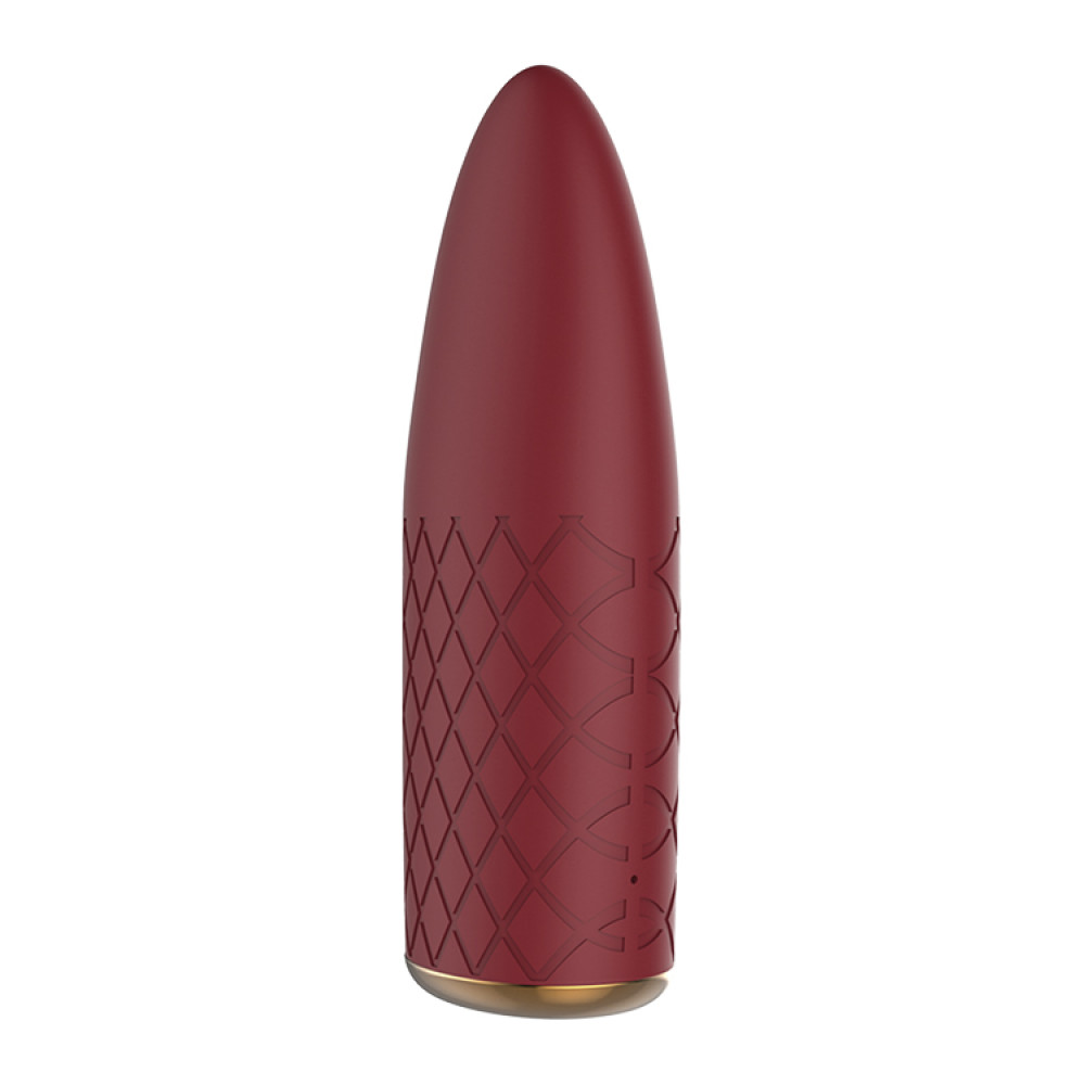 Минивибратор Dream Toys Romance с рельефной поверхностью бордовый, 11 х 4 см фото №3 — секс игрушки: Украина, NO TABOO