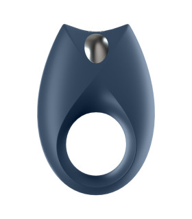 Эрекционное виброкольцо Satisfyer Royal One Ring с приложением, голубое, 7.5 х 5.2 см - No Taboo