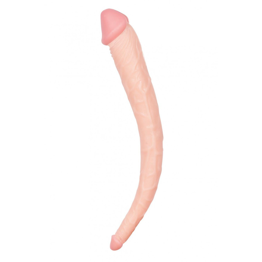 Двойной фаллоимитатор Dream Toys BigStuff бежевый, 38.1 х 4.6 и 2.2 см фото №0 — секс игрушки: Украина, NO TABOO