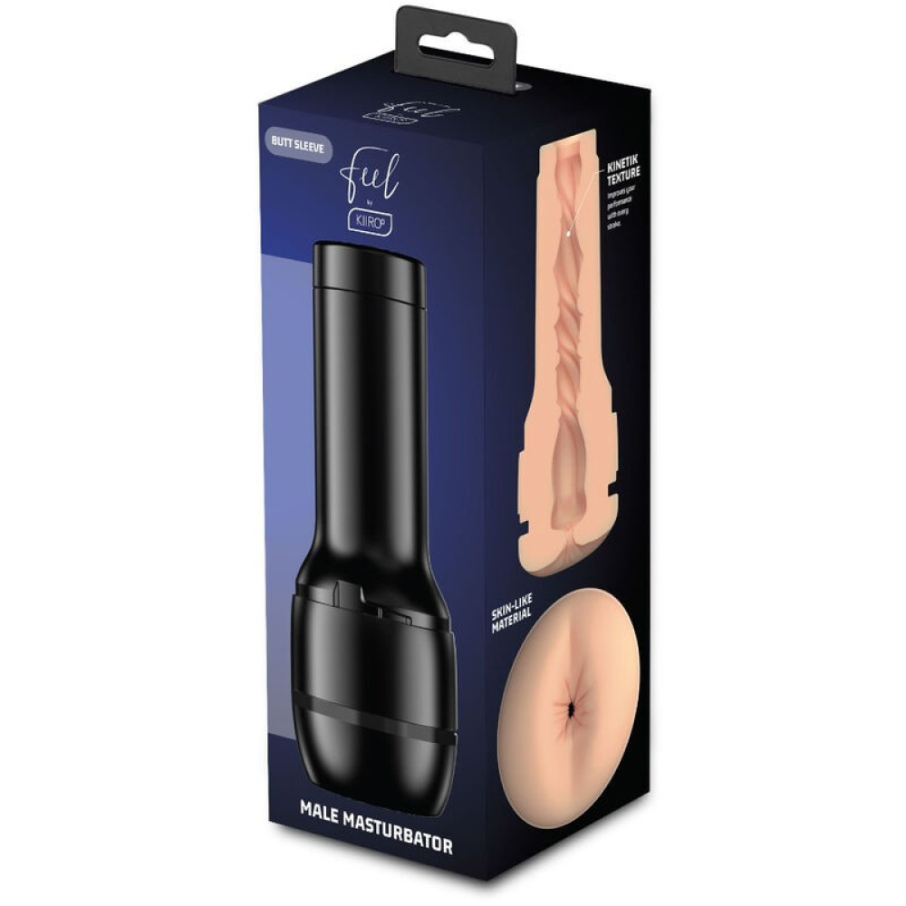Мастурбатор реалистичный Feel Stroker Kiiroo, из киберкожи, бежевый, 22.3 х 8.5 см фото №2 — секс игрушки: Украина, NO TABOO