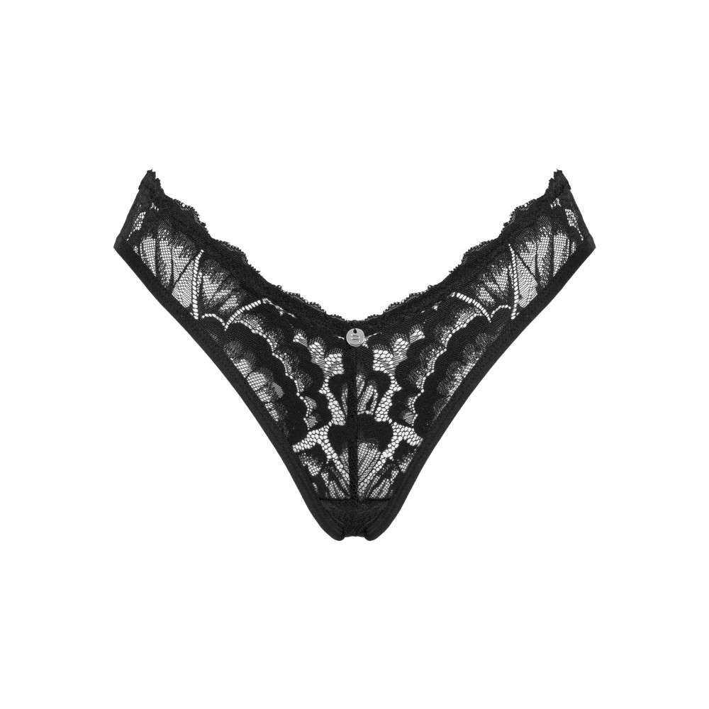 Эротичные трусики Obsessive Alessya XS/S, черные, фото №3 — секс шоп Украина, NO TABOO