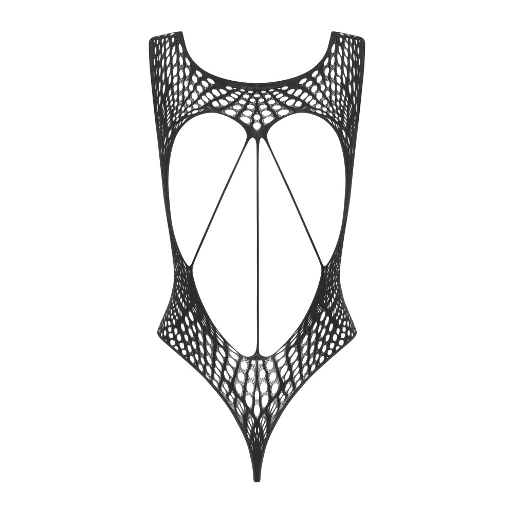 Эротичный боди Obsessive B127 XL/XXL, с вырезами, черное, фото №4 — секс шоп Украина, NO TABOO