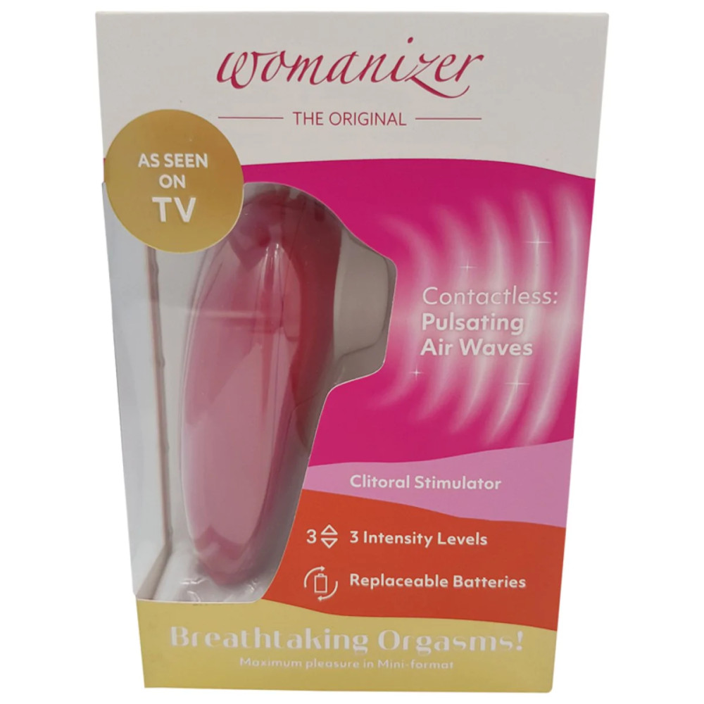 Бесконтактный стимулятор клитора Womanizer Mini Red Wine, малиновый фото №13 — секс игрушки: Украина, NO TABOO