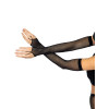 Перчатки в сеточку One Size Fishnet Arm Warmer Gloves от Leg Avenue, черные, фото №3 — секс шоп Украина, NO TABOO
