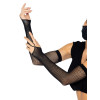 Перчатки в сеточку One Size Fishnet Arm Warmer Gloves от Leg Avenue, черные, фото №1 — секс шоп Украина, NO TABOO