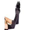 Перчатки сексуальные One Size Extra Long Opera Length Satin Gloves от Leg Avenue, черные, фото №1 — секс шоп Украина, NO TABOO