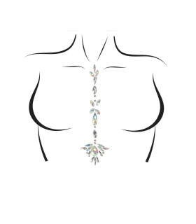 Кристаллы для тела Jade Jewels Sticker от Leg Avenue, прозрачные - No Taboo