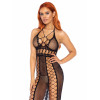 Платье эротичное в сетку One Size Killer Instincts Fishnet Bodycon Dress от Leg Avenue, черное, фото №3 — секс шоп Украина, NO TABOO