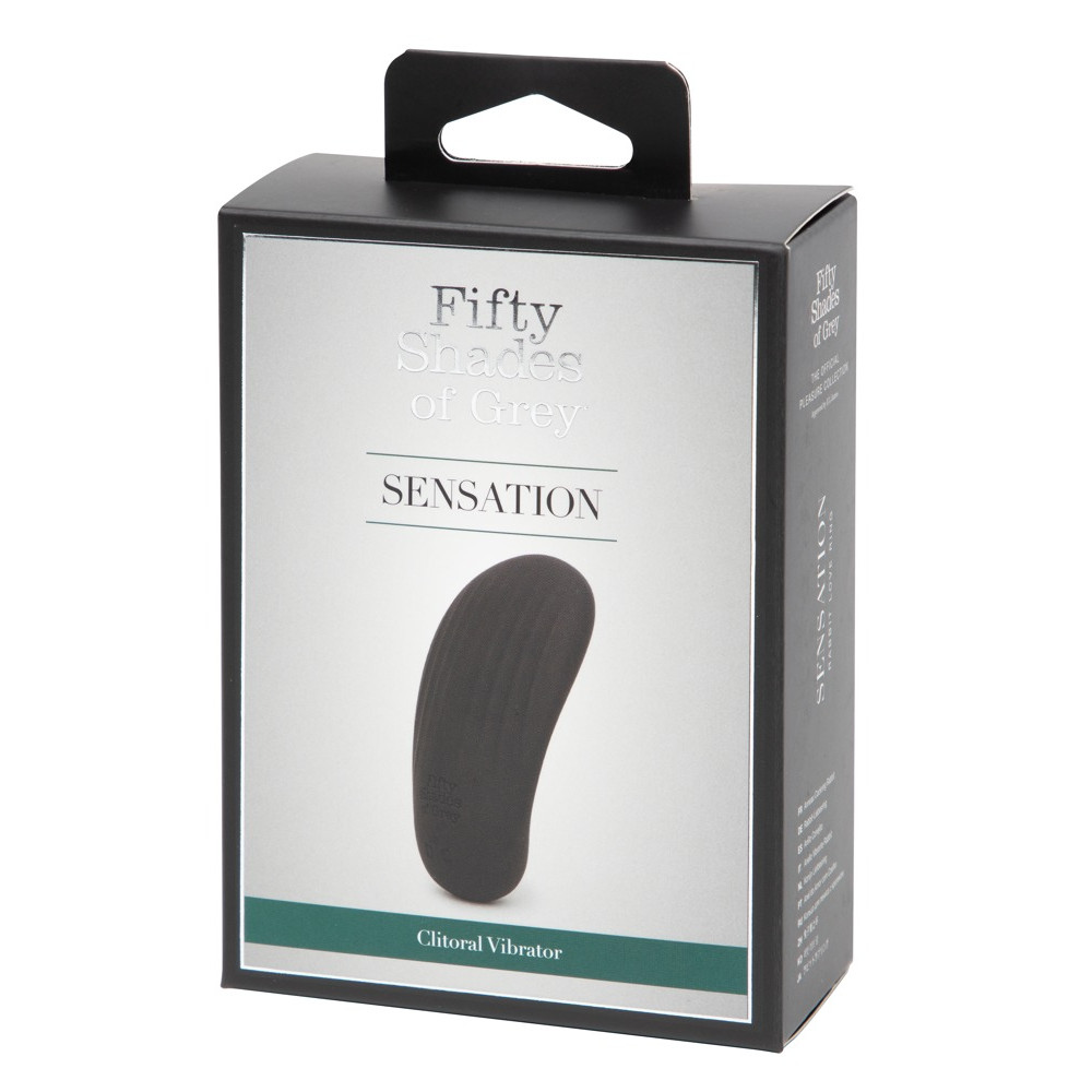 Вибратор для клитора Sensation Fifty Shades Of Grey, черный, 8 х 3 см фото №2 — секс игрушки: Украина, NO TABOO