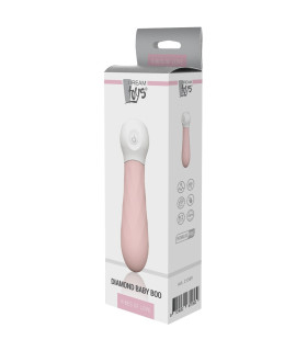 Вібратор із рельєфною поверхнею Diamond Baby Boo від Dream Toys, рожевий, 11.5 х 2.8 см - No Taboo