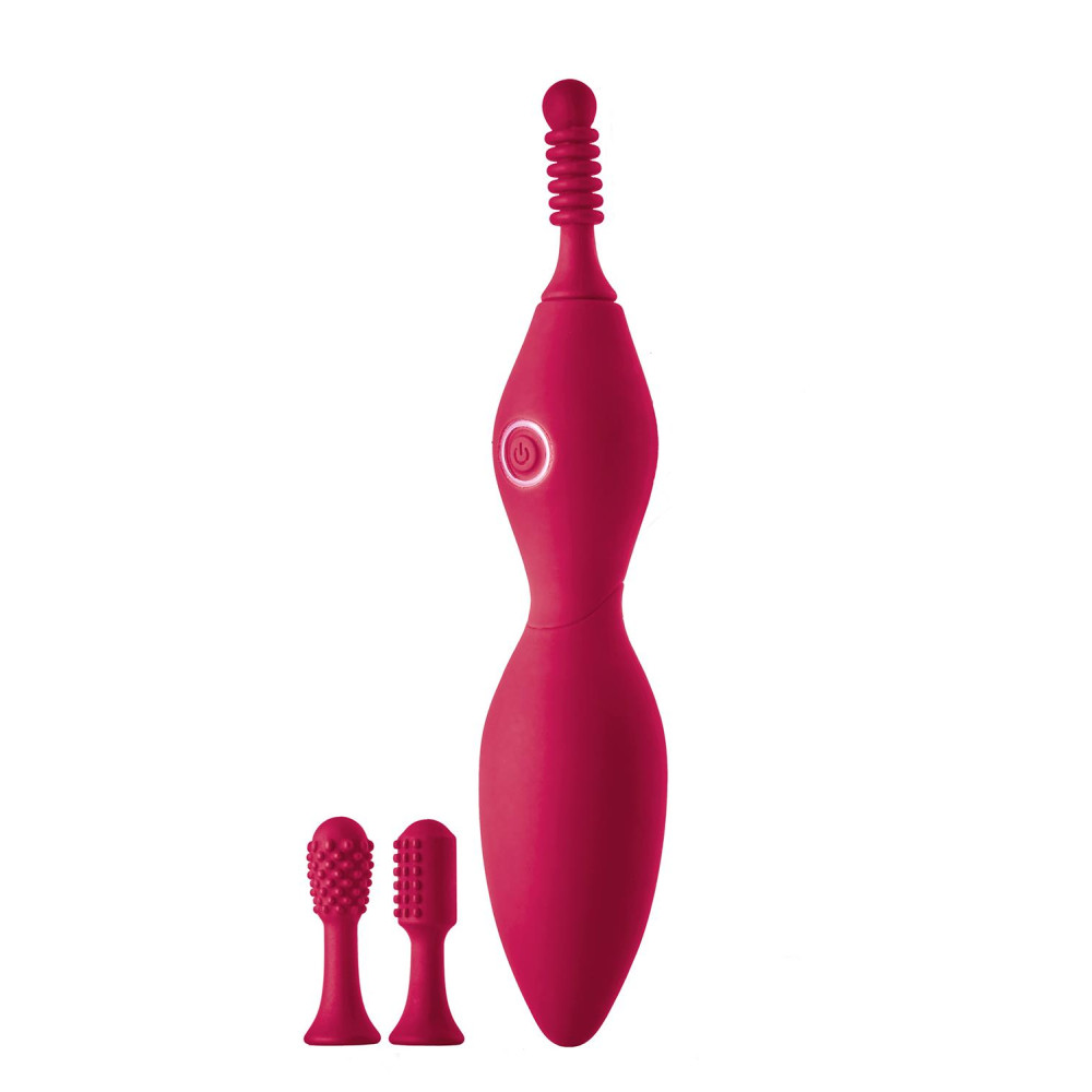Вибратор для клитора Dream Toys Sparkling Verona с насадками, розовый, 18.5 х 3.5 см фото №0 — секс игрушки: Украина, NO TABOO