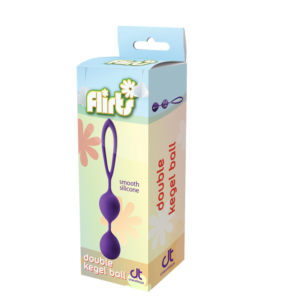 Вагинальные шарики Dream Toys Flirts, фиолетовые, 78 г фото №2 — секс игрушки: Украина, NO TABOO
