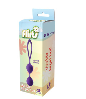 Вагинальные шарики Dream Toys Flirts, фиолетовые, 78 г - No Taboo