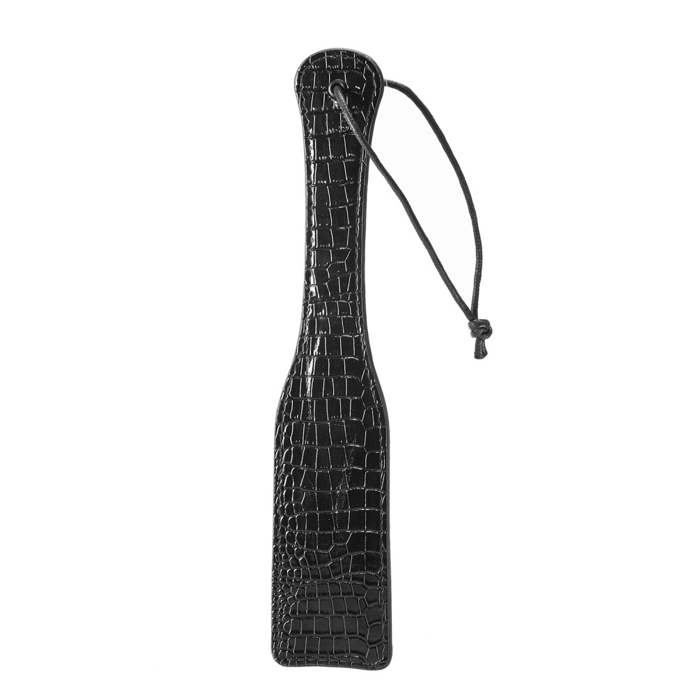 Пэдл Dream Toys Blaze с имитацией крокодиловой кожи, черный, 32 х 6 см, фото №0 — секс шоп Украина, NO TABOO