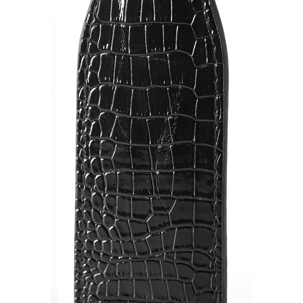 Пэдл Dream Toys Blaze с имитацией крокодиловой кожи, черный, 32 х 6 см, фото №4 — секс шоп Украина, NO TABOO