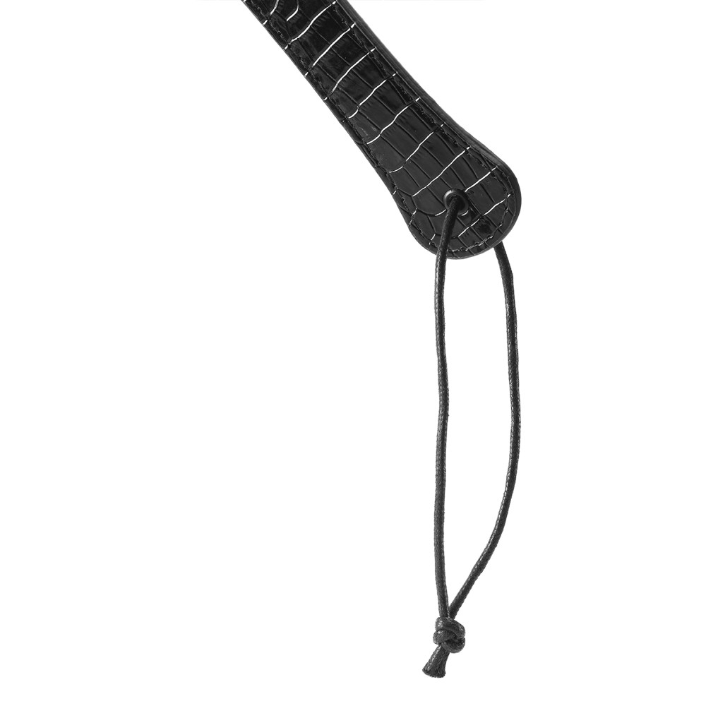 Пэдл Dream Toys Blaze с имитацией крокодиловой кожи, черный, 32 х 6 см, фото №3 — секс шоп Украина, NO TABOO