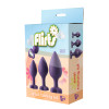 Набор анальных пробок с кристаллами Dream Toys Flirts, фиолетовые фото №2 — секс игрушки: Украина, NO TABOO