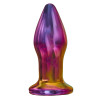 Анальная пробка с вибрацией Glamour Glass Dream Toys, стеклянная, разноцветная, 11 х 3.8 см фото №3 — секс игрушки: Украина, NO TABOO