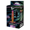 Анальная пробка с вибрацией Glamour Glass от Dream Toys, стеклянная, разноцветная, 14 х 3.5 см фото №2 — секс игрушки: Украина, NO TABOO