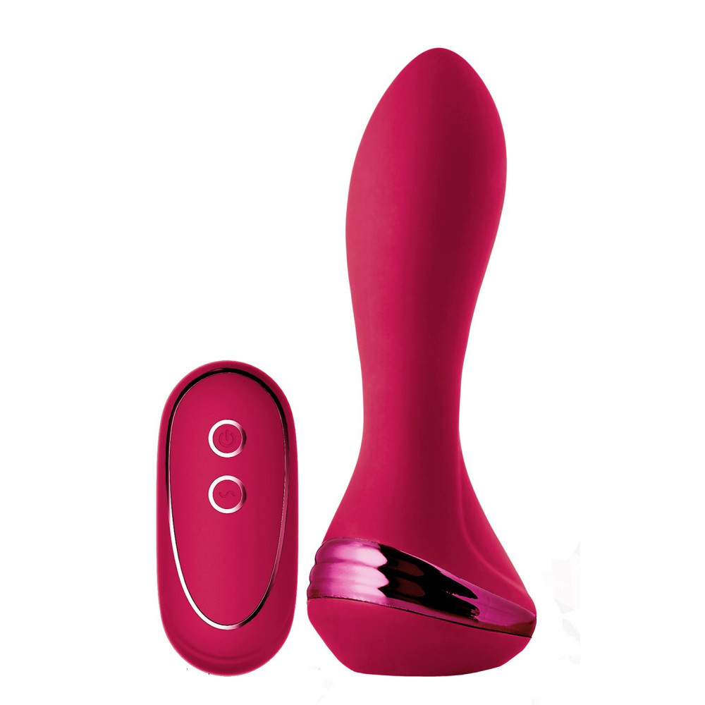 Надувная анальная пробка с вибрацией Sparkling Isabella от Dream Toys, розовая, 13.6 х 3.5 см фото №0 — секс игрушки: Украина, NO TABOO