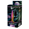 Анальная пробка с вибрацией Glamour Glass от Dream Toys, из стекла, разноцветная, 12.5 х 2.6 см фото №2 — секс игрушки: Украина, NO TABOO