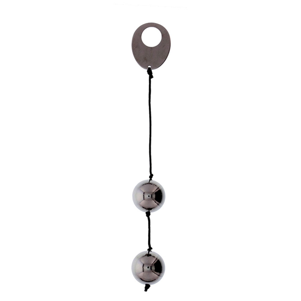 Вагинальные шарики DOMINO Metallik Black фото №2 — секс игрушки: Украина, NO TABOO