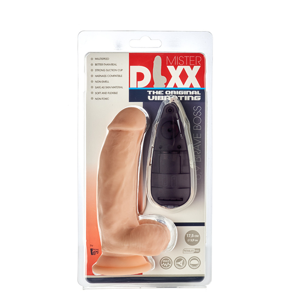 Вибратор реалистичный с присоской Dream Toys Mr. Dixx, бежевый, 17.5 х 3.9 см фото №2 — секс игрушки: Украина, NO TABOO