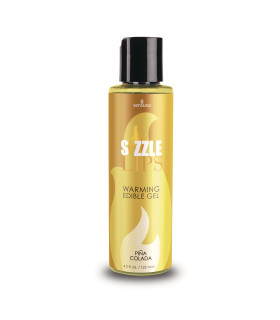 Массажный гель с согревающим эффектом 125 мл Sensuva Sizzle Lips, со вкусом и ароматом пина колады - No Taboo